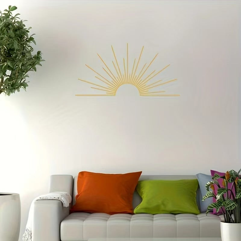 Metal Sunflower Wall Decor - Wrought Iron Nordic Art for Home & Office
