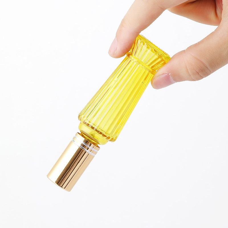 Decorative Glass Perfume Spray Bottles with Fire Extinguisher Design - 15ml Color Variants