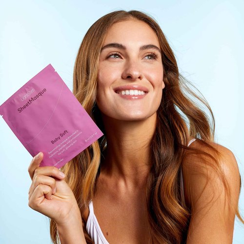 LightStim SheetMasque Rejuvenating, Breathable, Bio Cellulose Mask Drenched in Hydrators, Peptides, and Antioxidants to Soften Lines and Reduce Redness for Glowing, Healthy-Looking Skin