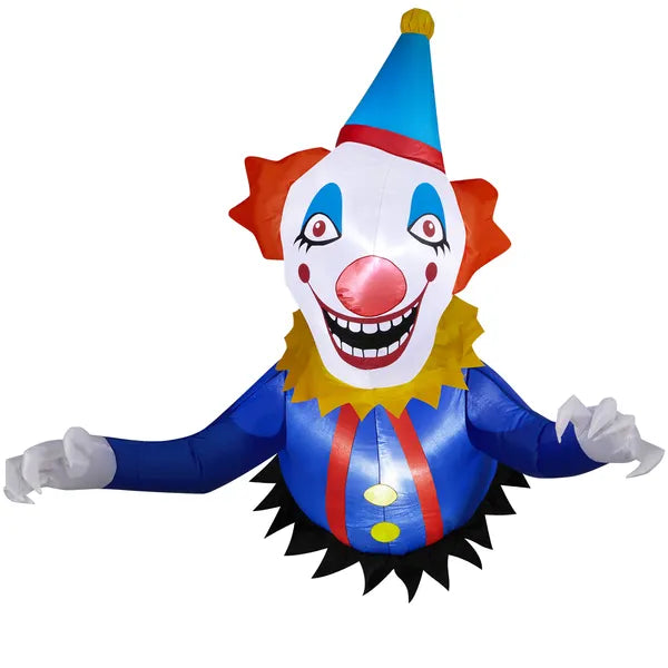 3.3 FT Halloween Inflatable Clown Decoration with LED Lights