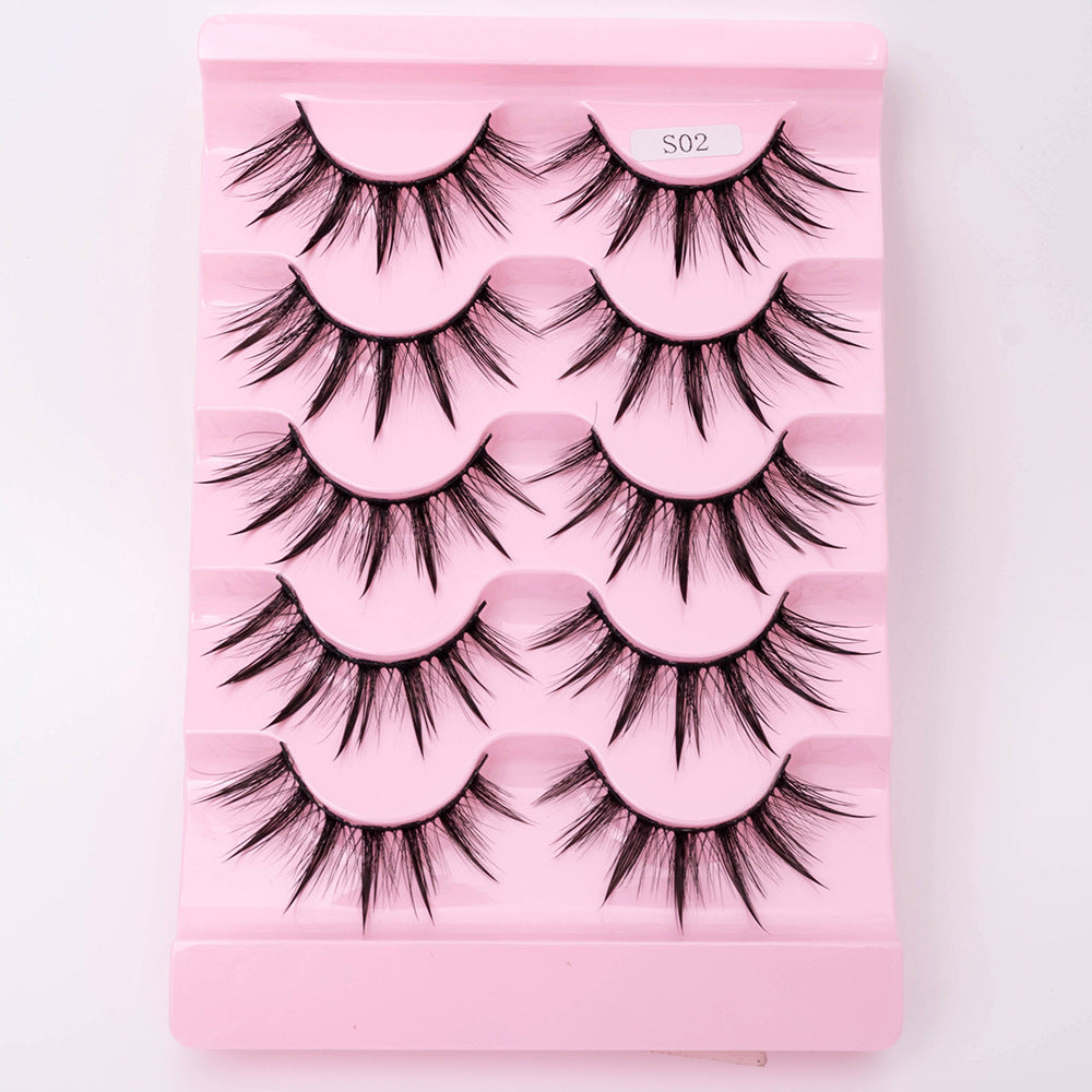 Natural 3D Dramatic Fairy Cluster False Eyelashes - 5 Pairs