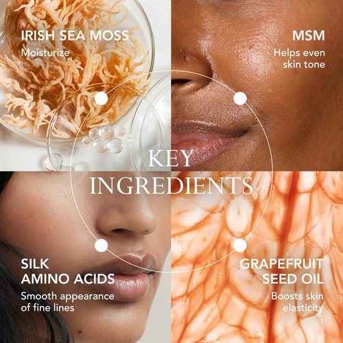 Kat Burki Silk Protein Primer with Botanical Hyaluronic Acid, Irish Sea Moss & Silk Amino Proteins, Hydrates, Smooths & Protects Skin, Silicone-Free, 1 Fl Oz