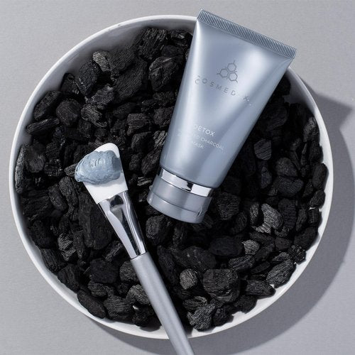 COSMEDIX Detox Activated Charcoal Mask for Face - Deep Exfoliating Facial Mask for Daily Impurities, Oil, Dirt, Dead Skin & Residue - Gentle for Sensitive Skin - Activated Charcoal & Kaolin Clay