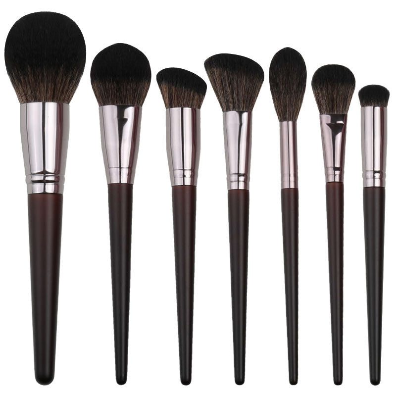Animal Hair Loose Powder Eyeshadow and Concealer Makeup Brush Set - 33 Pieces