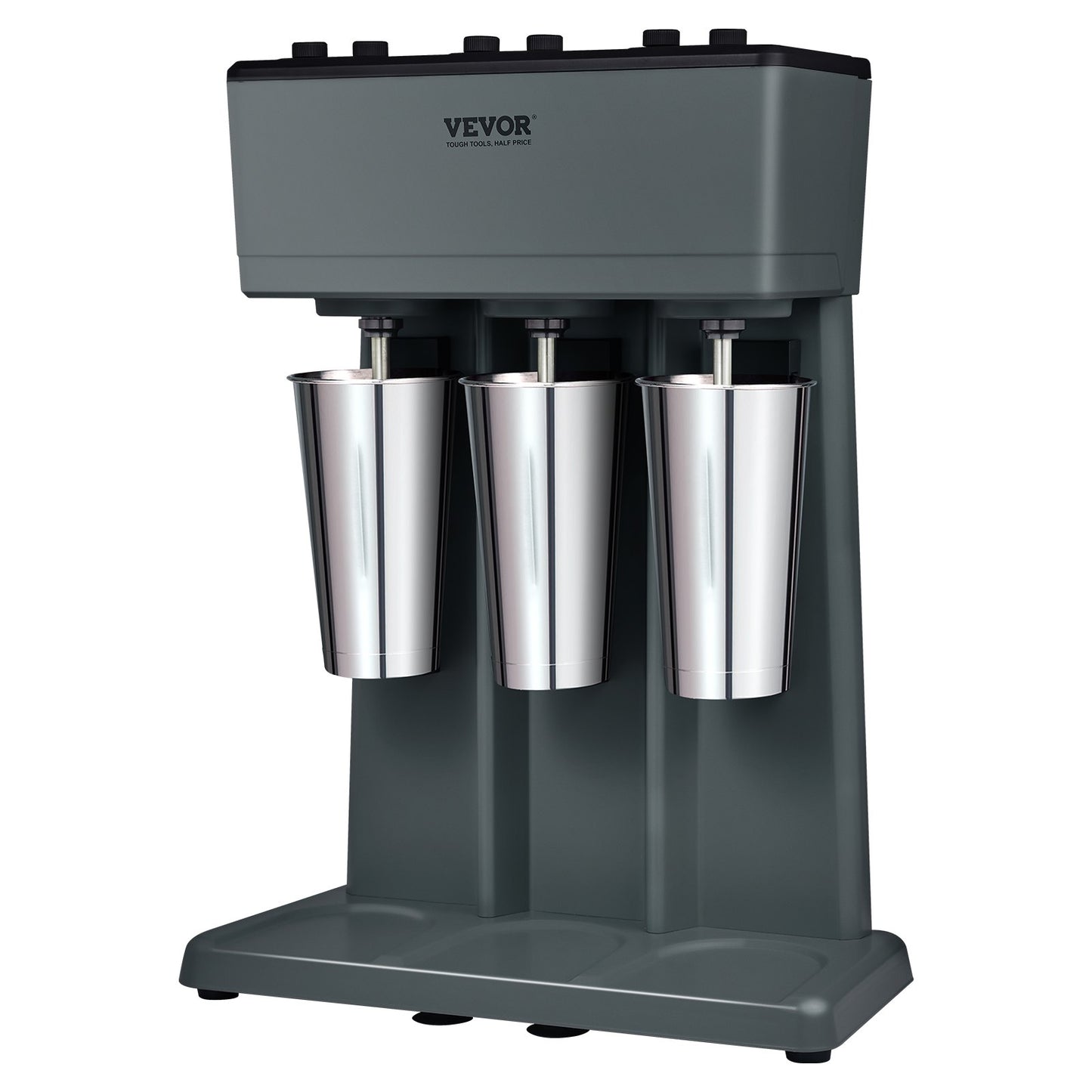 Electric Milkshake Maker 375W 3-Speed Commercial & Home Drink Blender with 3 Stainless Steel Cups