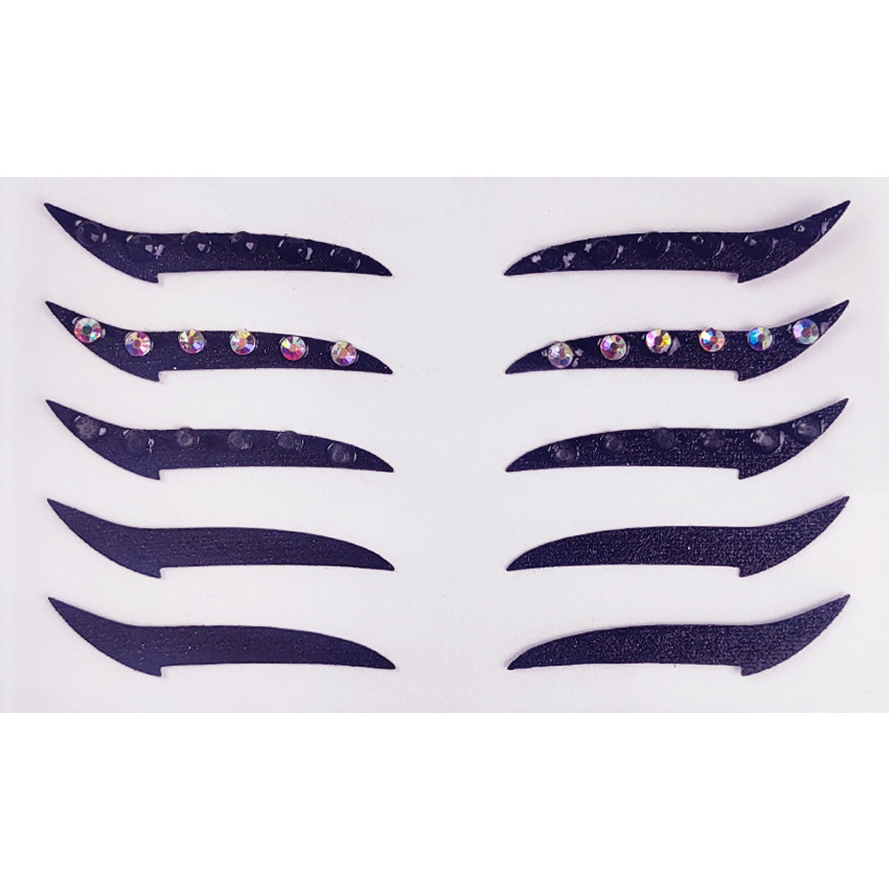 Self-Adhesive Eye Shadow Stickers for Stage Makeup and Parties