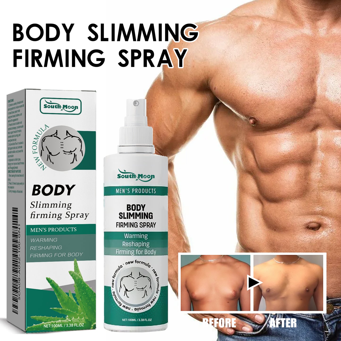 Body Firming & Toning Spray - 100ml Chest & Muscle Contouring Formula