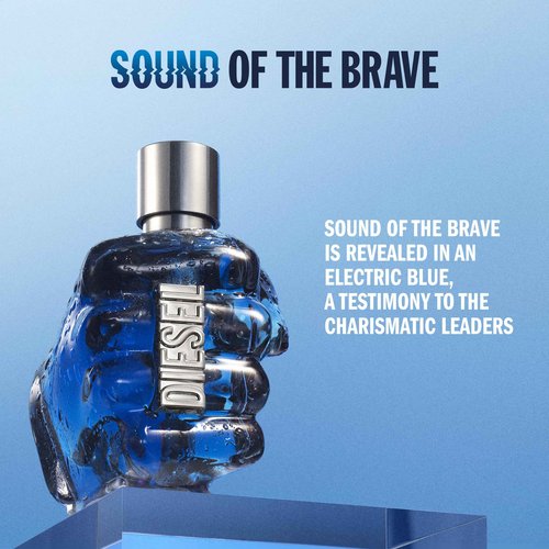 Diesel Sound of the Brave Eau de Toilette Spray Cologne for Men - Bison Grass Accord, Amber Woods & Juniper Essence, 4.2 Fl Oz