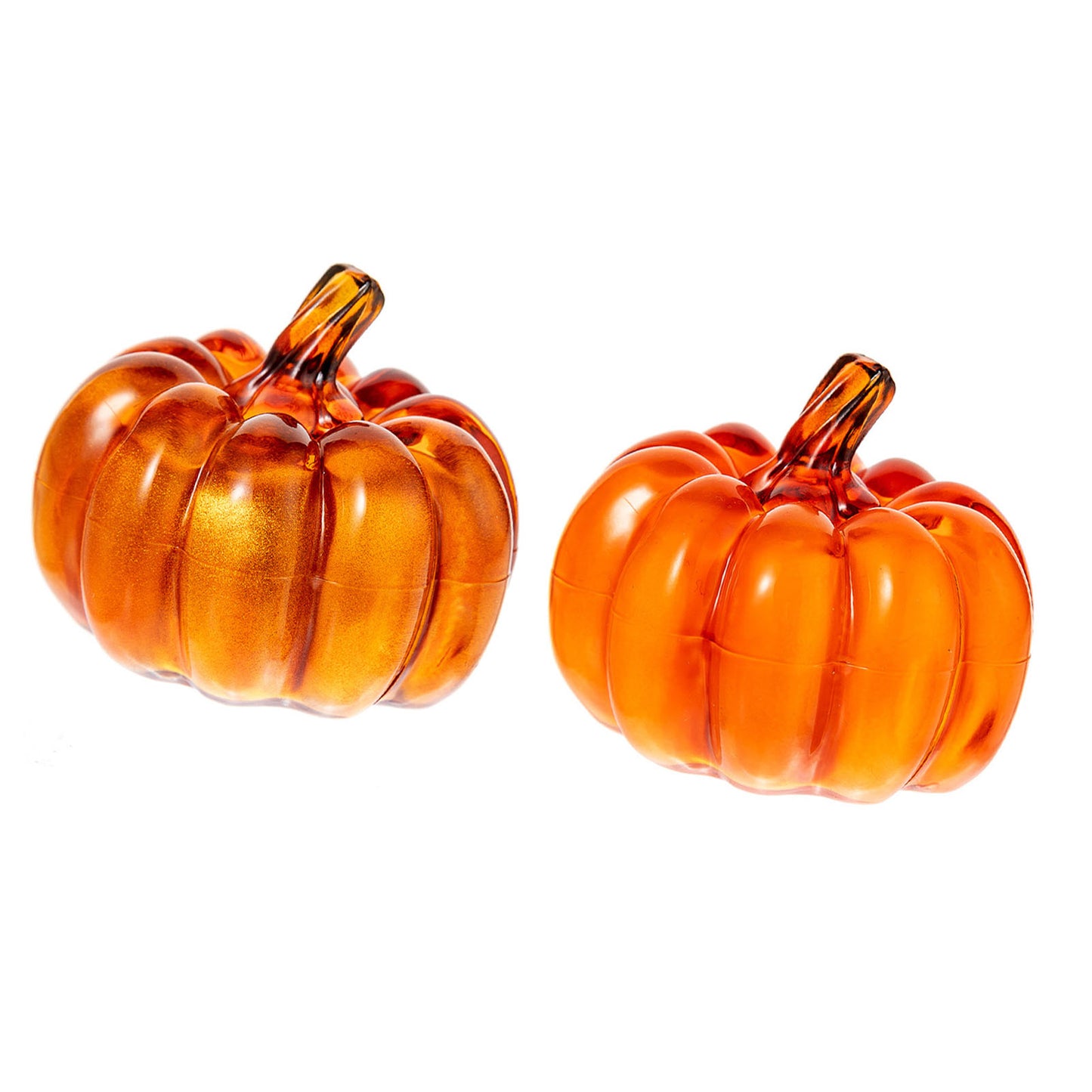 2PCS LED Pumpkin Lamps - Battery Powered Holiday Decor for Indoor & Outdoor