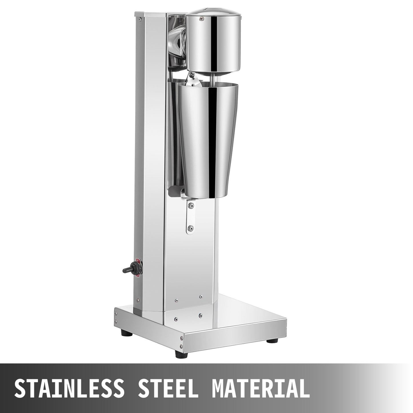 Stainless Steel Electric Milkshake Maker Kit - 180W, 2-Speed, 800ml Capacity