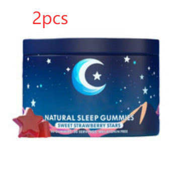 Natural Sleep Gummies – Melatonin-Free, Strawberry Flavor, 60 Count