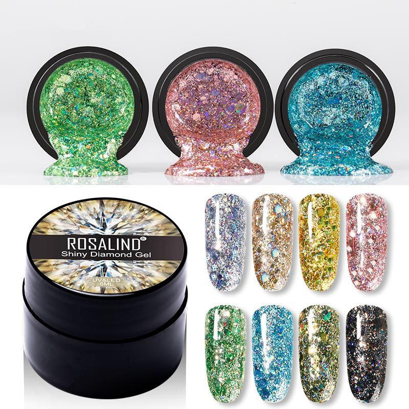 Flashing Diamond UV Nail Polish - 8 Colors
