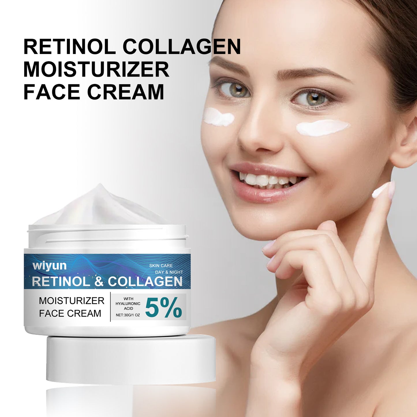 Retinol Collagen Face Moisturizer - Anti-Aging Hydrating Cream