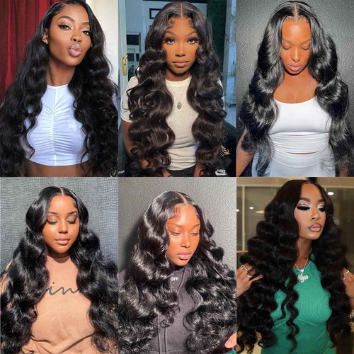 Brbeawor 14A Brazilian Body Wave Bundles Human Hair 22 24 26 Inch 100% Real Raw Virgin Human Hair Bundles Body Wave 3 Bundles Human Hair Extension Natural Color（22 24 26）