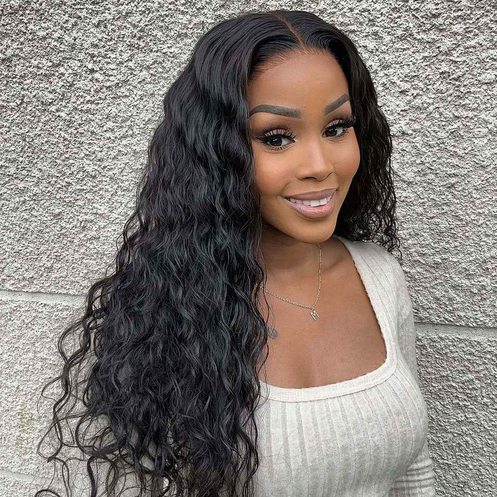 MEIMEI SKINLIKE Real HD Lace Wig Loose Deep Wave Lace Front Wigs Human Hair Pre Plucked Bleached Knots 200% Density Ultra-thin Invisible HD Lace 13x4 Loose Wave Wigs Human Hair for Women 20 Inch