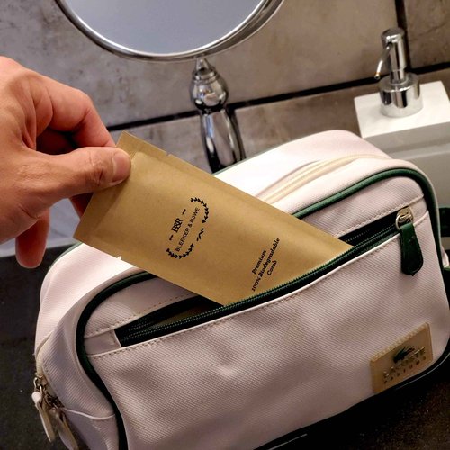 Bleeker and Rowe 100% Biodegradable Combs - Individually wrapped - Environmentally Eco Friendly Bulk Pocket Combs - Perfect for Macrame (pack of 100)