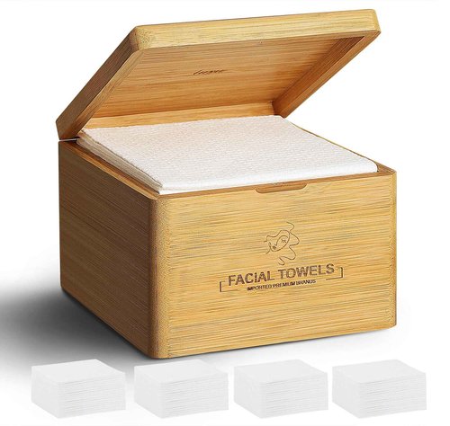 Clean Facial Towels,1 Box with 240 Ct Disposable Face Towels - Premium Facial Cleansing Cloths & Towelettes, Perfect for Skincare Routine - Biodegradable, Travel-friendly, and Eco-friendly
