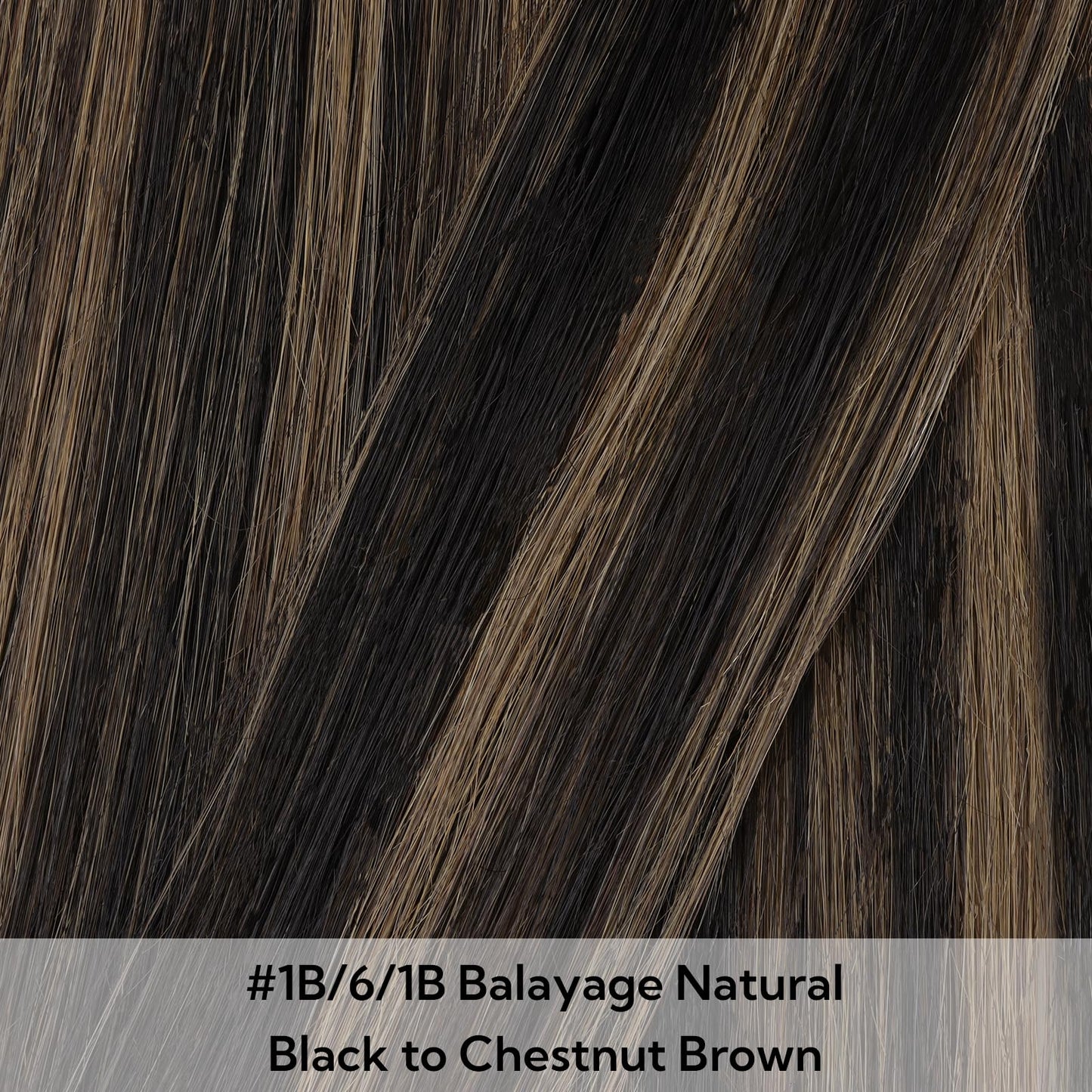 HOTBANANA Tape in Hair Extensions, 18 Inch 40pcs 100g Balayage Natural Black to Chestnut Brown Straight Remy Human Tape Hair Extensions