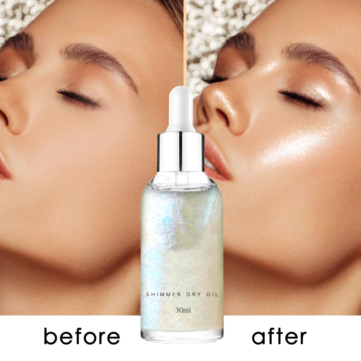 Facial Body Highlight Oil 30ml – Shimmering Skin Oil for Face & Body