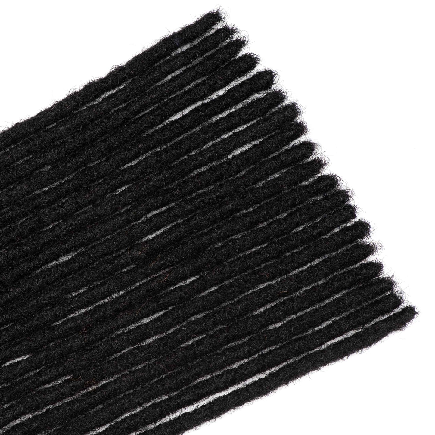 LinkMai 0.2-0.8cm Locs 8-18 I nch 20 Strands 100% Real Human Hair Dreadlock Extensions for Man/Women Permanent Loc Extensions Bundles Can Be Dyed Bleached Curled & Twisted (0.8CM, 1B, 18 INCH)