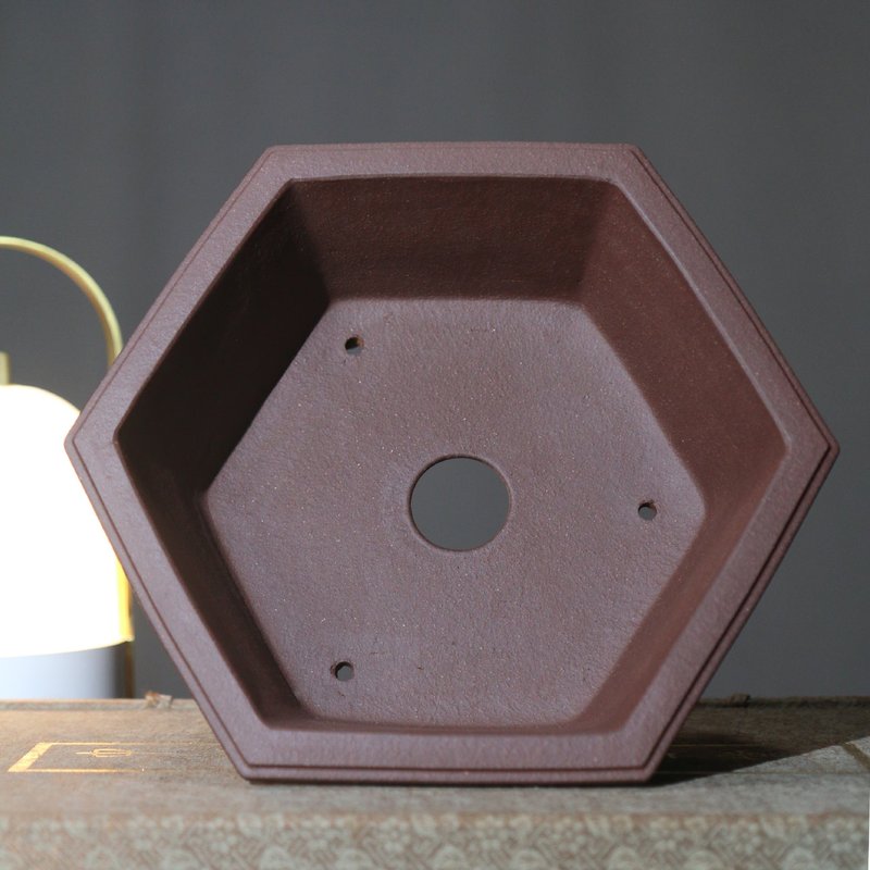 Purple Sand Flower Pot - Square Ceramic Garden Planter with Chinese Style