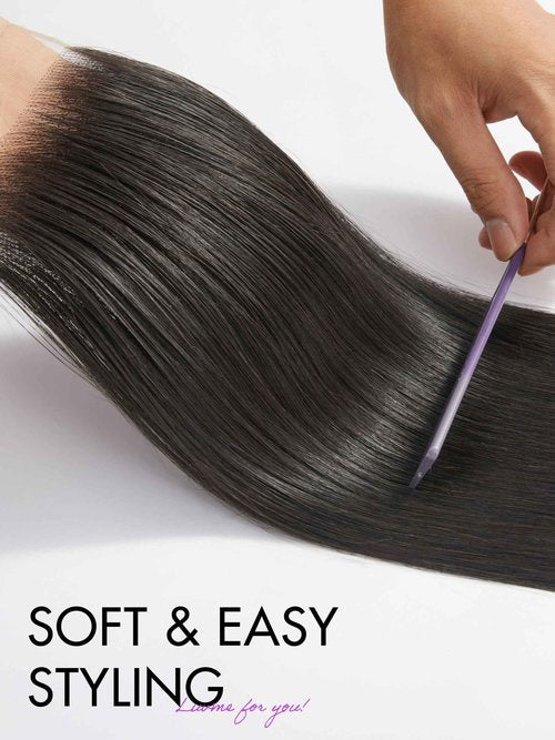 LUVME HAIR Lace Closure 16" 5X5 Straight Human Hair