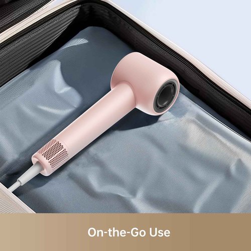 Dreame Gleam Hair Dryer for Women – Powerful Fast Drying, Lightweight, 200M Negative Ions for Frizz-Free Shine, Low Noise, Intelligent Temperature Control, 4 Temp Settings, Compact & Ergonomic Design