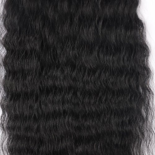 WZVHAIR Super Wave Bulk Human Hair For Braiding No Weft 100g (1Pack-4PCS) Wet and Wavy Human Braiding Hair 100% Virgin Human Hair Super French Human Bulk Hair For Boho Braids (Super Bulk 22 Inch)
