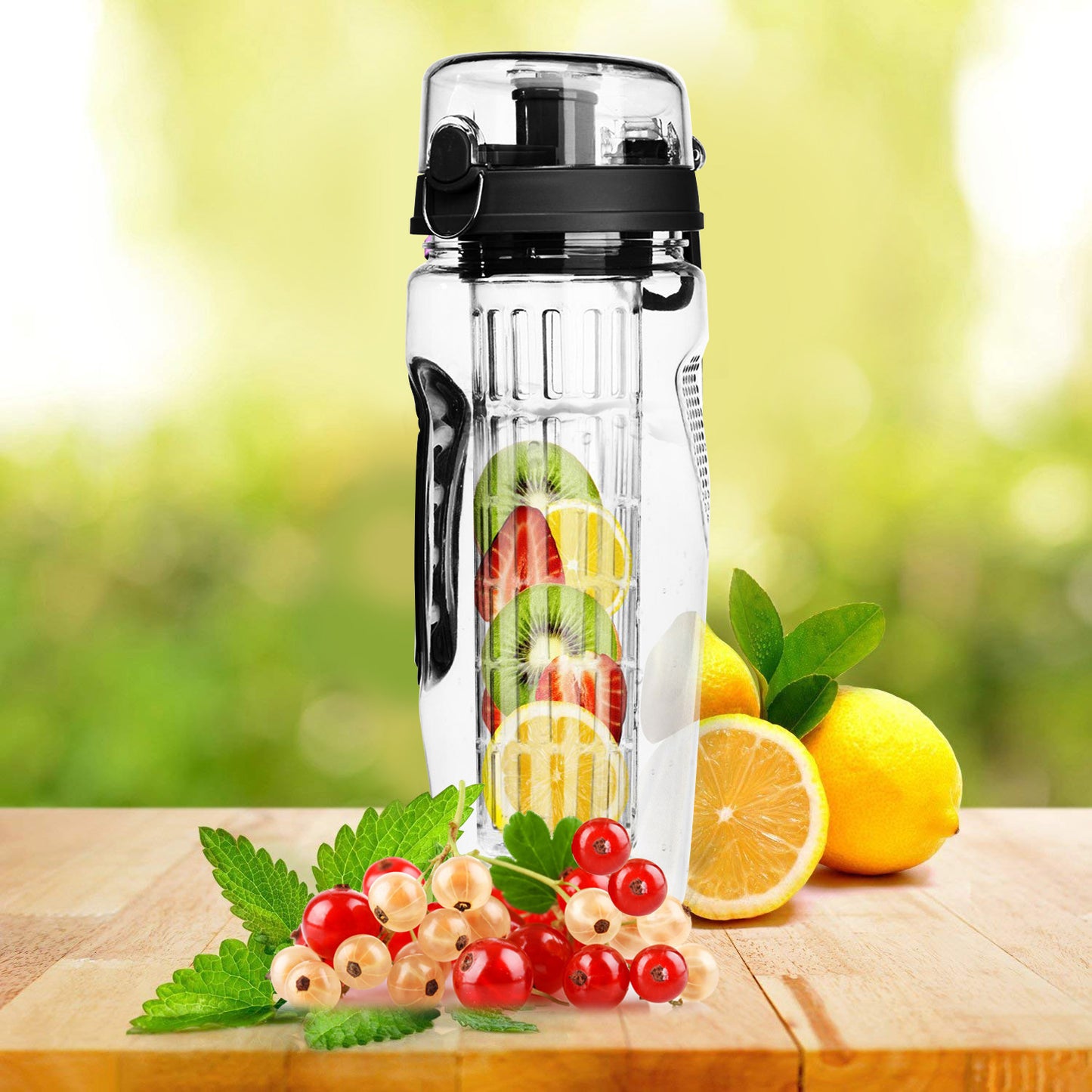 Fruit Infuser Water Bottle - 32oz Portable Juice Shaker