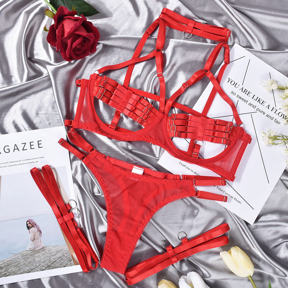 European & American Women's Lingerie Set - Sexy Thin Underwear Suit