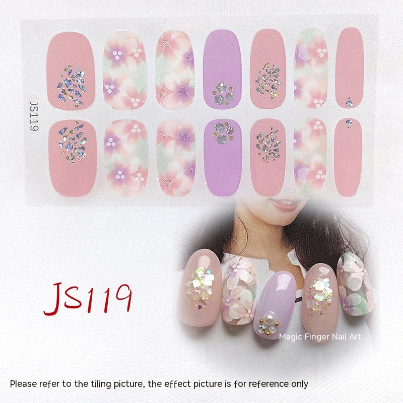 3D Crystal Nail Art Sticker Set - Crystal Glass Nail Film for Manicure
