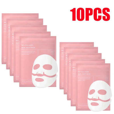 Collagen Deep Moisturizing Facial Mask Pack - Hydrating Skin Care Sheet