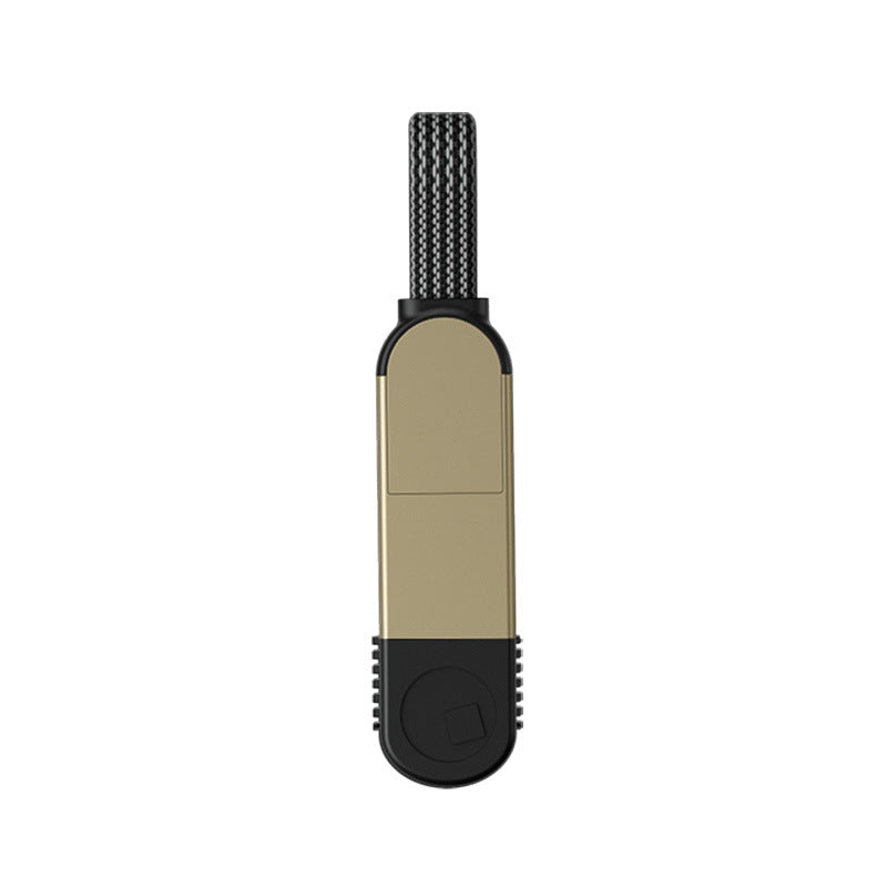 6-in-1 Portable Data Cable Keychain with 100W PD Charging & Sync
