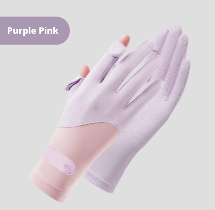 Ice Silk Sunscreen Gloves