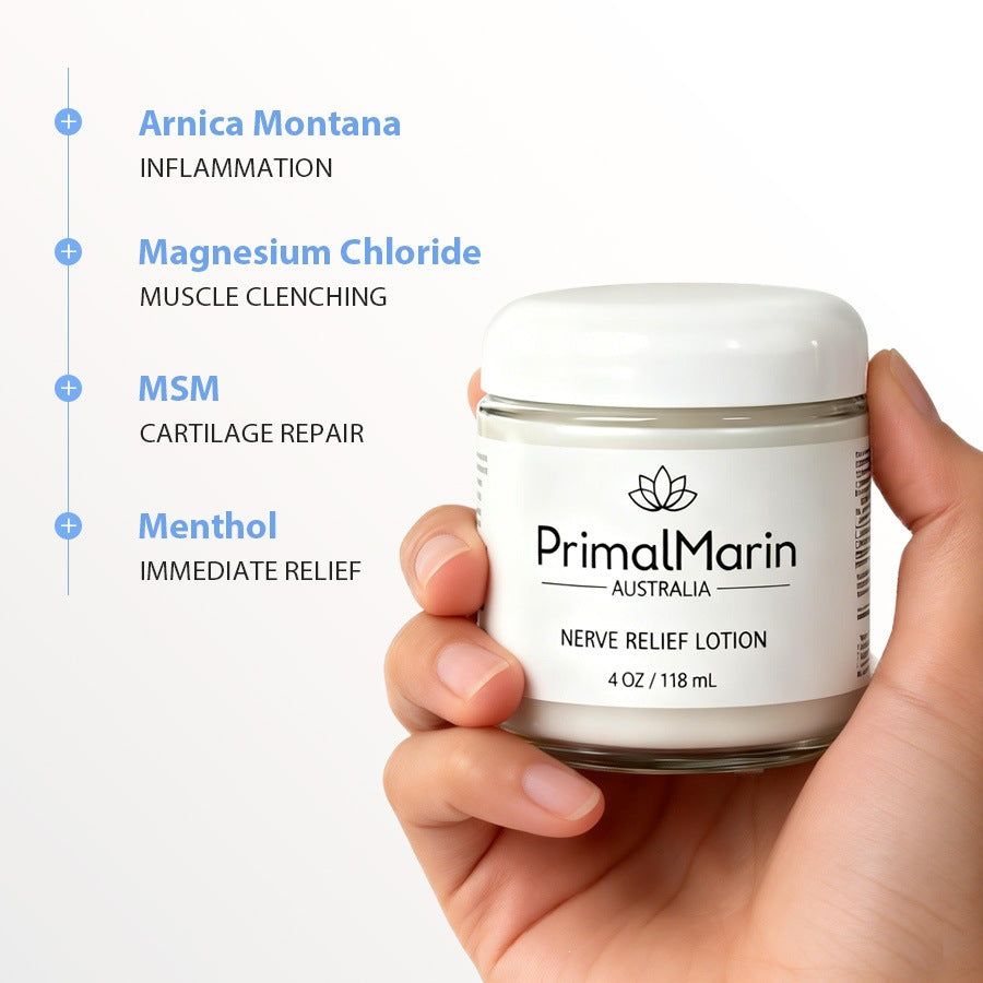 Nerve Relief Body Lotion - Hydrating Soothing Skin Cream for Dry Skin