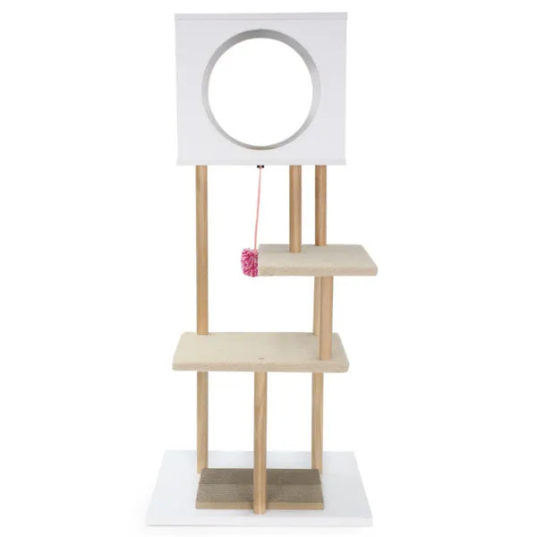 Multi-Level Cat Tree with Scratching Pads & Condo - Indoor Pet Tower