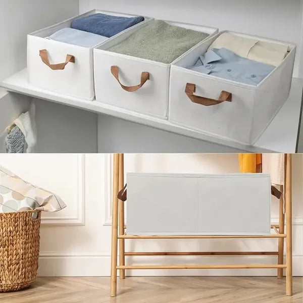 Portable Clothes Storage Box Foldable Thick Cloth And Bag For