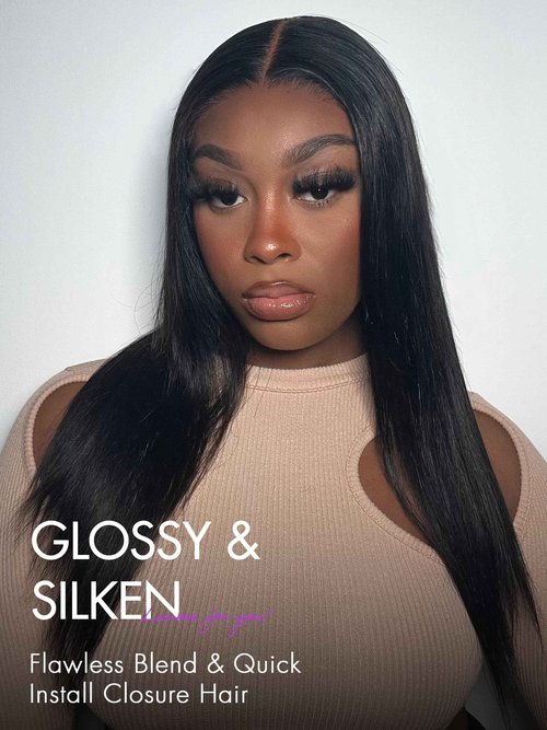 LUVME HAIR Lace Closure 16" 5X5 Straight Human Hair