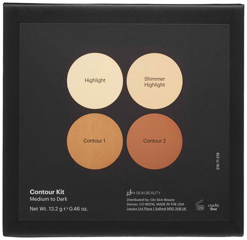Glo Skin Beauty Contour Kit | Illuminate and Brighten, Blendable and Buildable Contouring Palette, (Dark)