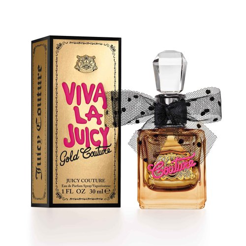 Juicy Couture Viva La Juicy Gold Eau De Parfum, Women's Perfume with Notes of Luscious Berry, Jasmine Sambac & Vanilla Cream - Fruity & Sweet, EDP Spray, 1.0 fl oz