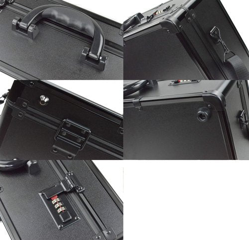 NNITEK Big space barber box double layer barber case black color……