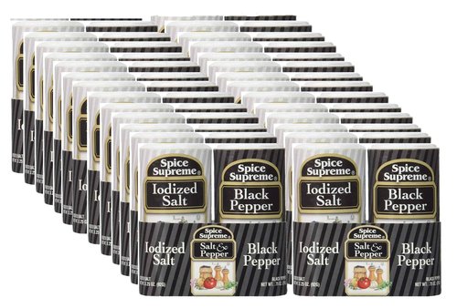 Spice Supreme Salt & Pepper Double Pack (24 - Double Packs)