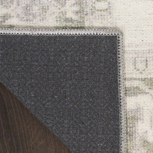 Nourison Home Vintage Washables Green 5'3" x 7'3" Area Rug - Easy Clean, Non Shedding, Bed Room, Living Room, Dining Room, Kitchen (5' x 7')