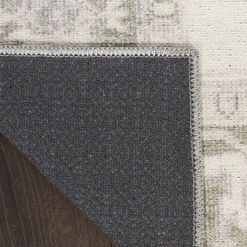 Nourison Home Vintage Washables Green 4' x 6' Area Rug - Easy Clean, Non Shedding, Bed Room, Living Room, Dining Room, Kitchen (4' x 6')