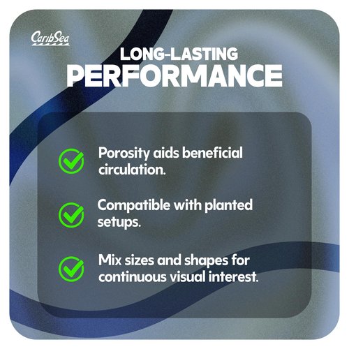 Carib Sea Exotica Mountain Aquascaping Stone - 25 lbs - Natural Rock for Aquascaping, Ideal for Freshwater Tanks, Enhances Aquatic Landscapes & Tank Aesthetics