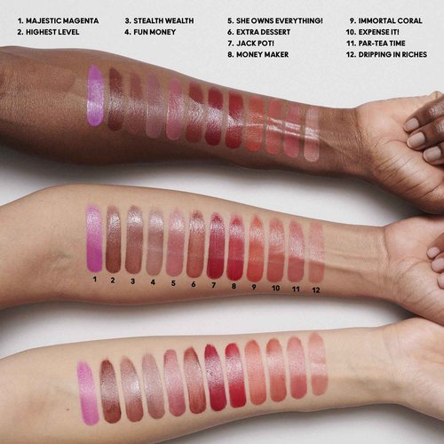 MAC Golden Girls Mini Lustreglass Lipstick Vault, 12 Piece Set