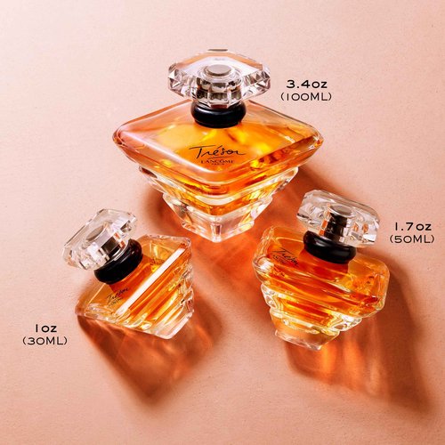 Lancôme Trésor Eau de Parfum - Long Lasting Fragrance with Notes of Rose, Lilac, Peach & Apricot Blossom - Elegant & Romantic Women's Perfume - 1 Fl Oz