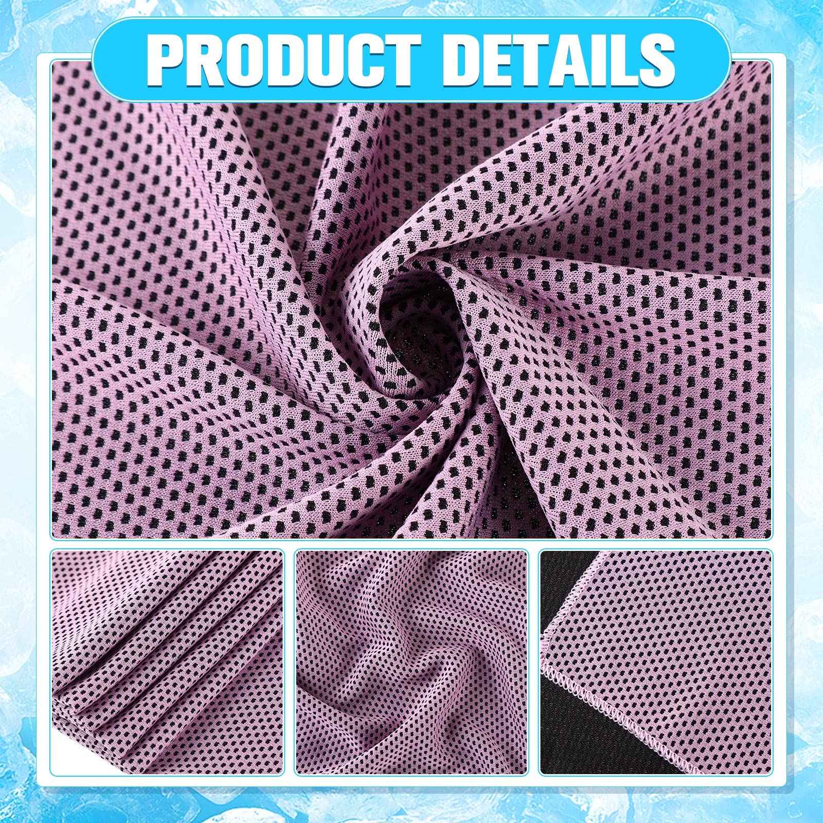 Maitys 200 Pcs Cooling Towel 32 x 12 Inch Microfiber Ice Towel for Neck and Face, Chilly Sweat Rag for Hot Weather Athletes, Gym, Yoga, Workout