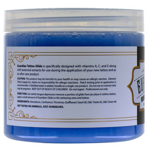 Element Tattoo Supply Tattoo Aftercare Glide – Unscented Moisturizer Color Enhancing Ointment, Smooth Skin Hydration and Tattooing Essentials for Artists – 13oz Jar (2-Pack)