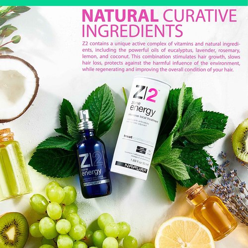 Z2 Hair Growth Serum - 1.69 fl oz - Natural Scalp Treatment - Powerful Hair Loss Solution for Women and Men - Intensive Strengthening with Rosemary, Eucalyptus, and Lavender